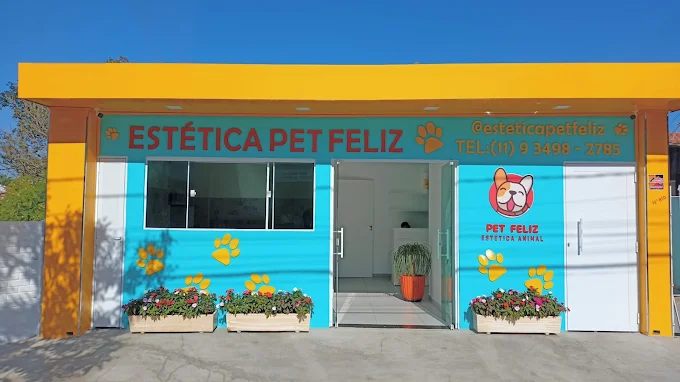 Fachada Completa Estética Pet Feliz Atibaia